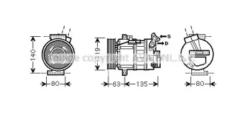 RTK389 AVA QUALITY COOLING Компрессор, кондиционер RTK389 AVA QUALITY COOLING Компрессор, кондиционер