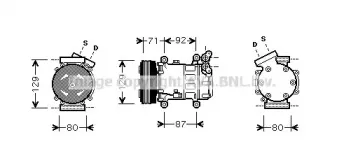 RTK401 AVA QUALITY COOLING Компрессор, кондиционер RTK401 AVA QUALITY COOLING Компрессор, кондиционер