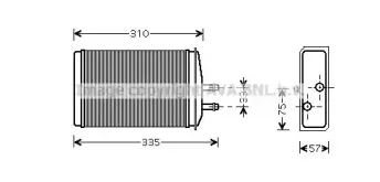 SA6016 AVA QUALITY COOLING Теплообменник, отопление салона SA6016 AVA QUALITY COOLING Теплообменник, отопление салона