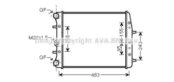 SAA2005 AVA QUALITY COOLING Радиатор, охлаждение двигателя SAA2005 AVA QUALITY COOLING Радиатор, охлаждение двигателя