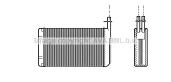 SB6040 AVA QUALITY COOLING Теплообменник, отопление салона SB6040 AVA QUALITY COOLING Теплообменник, отопление салона