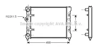 ST2022 AVA QUALITY COOLING Радиатор, охлаждение двигателя ST2022 AVA QUALITY COOLING Радиатор, охлаждение двигателя