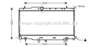 SU2057 AVA QUALITY COOLING Радиатор, охлаждение двигателя SU2057 AVA QUALITY COOLING Радиатор, охлаждение двигателя