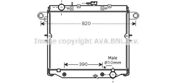 TO2378 AVA QUALITY COOLING Радиатор, охлаждение двигателя TO2378 AVA QUALITY COOLING Радиатор, охлаждение двигателя