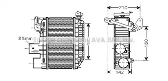 TO4365 AVA QUALITY COOLING Интеркулер TO4365 AVA QUALITY COOLING Интеркулер