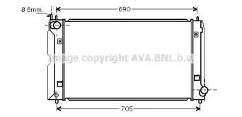 TOA2403 AVA QUALITY COOLING Радиатор, охлаждение двигателя TOA2403 AVA QUALITY COOLING Радиатор, охлаждение двигателя