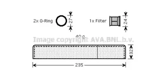 TOD349 AVA QUALITY COOLING Осушитель, кондиционер TOD349 AVA QUALITY COOLING Осушитель, кондиционер