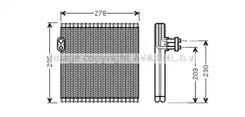 TOV485 AVA QUALITY COOLING Испаритель, кондиционер TOV485 AVA QUALITY COOLING Испаритель, кондиционер