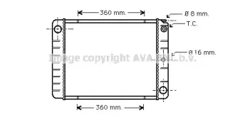 VO2027 AVA QUALITY COOLING Радиатор, охлаждение двигателя VO2027 AVA QUALITY COOLING Радиатор, охлаждение двигателя