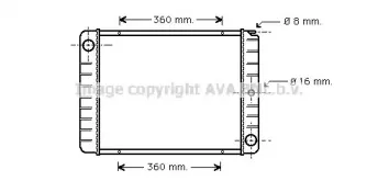 VO2038 AVA QUALITY COOLING Радиатор, охлаждение двигателя VO2038 AVA QUALITY COOLING Радиатор, охлаждение двигателя