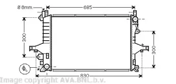 VO2116 AVA QUALITY COOLING Радиатор, охлаждение двигателя VO2116 AVA QUALITY COOLING Радиатор, охлаждение двигателя