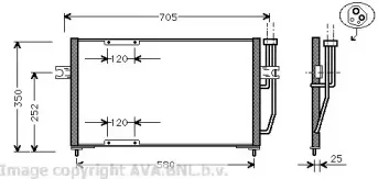 VO5094 AVA QUALITY COOLING Конденсатор, кондиционер VO5094 AVA QUALITY COOLING Конденсатор, кондиционер