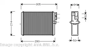 VO6110 AVA QUALITY COOLING Теплообменник, отопление салона VO6110 AVA QUALITY COOLING Теплообменник, отопление салона