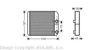 VO6129 AVA QUALITY COOLING Теплообменник, отопление салона VO6129 AVA QUALITY COOLING Теплообменник, отопление салона