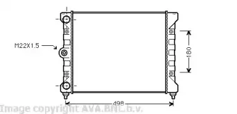 VW2028 AVA QUALITY COOLING Радиатор, охлаждение двигателя VW2028 AVA QUALITY COOLING Радиатор, охлаждение двигателя