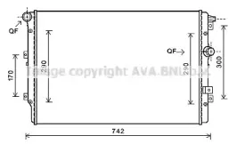 VW2362 AVA QUALITY COOLING Радиатор, охлаждение двигателя VW2362 AVA QUALITY COOLING Радиатор, охлаждение двигателя