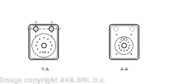 VW3093 AVA QUALITY COOLING масляный радиатор, двигательное масло VW3093 AVA QUALITY COOLING масляный радиатор, двигательное масло
