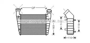 VW4238 AVA QUALITY COOLING Интеркулер VW4238 AVA QUALITY COOLING Интеркулер