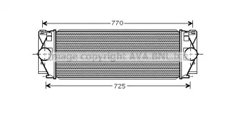 VW4267 AVA QUALITY COOLING Интеркулер VW4267 AVA QUALITY COOLING Интеркулер