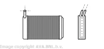 VW6061 AVA QUALITY COOLING Теплообменник, отопление салона VW6061 AVA QUALITY COOLING Теплообменник, отопление салона