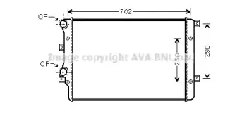 VWA2206 AVA QUALITY COOLING Радиатор, охлаждение двигателя VWA2206 AVA QUALITY COOLING Радиатор, охлаждение двигателя