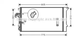 VWA5244D AVA QUALITY COOLING Конденсатор, кондиционер VWA5244D AVA QUALITY COOLING Конденсатор, кондиционер