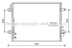 VWA5322 AVA QUALITY COOLING Конденсатор, кондиционер VWA5322 AVA QUALITY COOLING Конденсатор, кондиционер