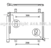 VWA5327D AVA QUALITY COOLING Конденсатор, кондиционер VWA5327D AVA QUALITY COOLING Конденсатор, кондиционер