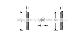 VWD297 AVA QUALITY COOLING Осушитель, кондиционер VWD297 AVA QUALITY COOLING Осушитель, кондиционер