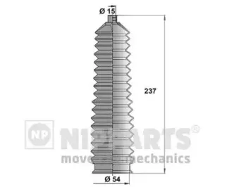 J2840304 NIPPARTS Комплект пылника, рулевое управление J2840304 NIPPARTS Комплект пылника, рулевое управление