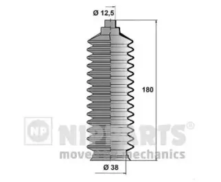 J2841008 NIPPARTS Комплект пылника, рулевое управление J2841008 NIPPARTS Комплект пылника, рулевое управление