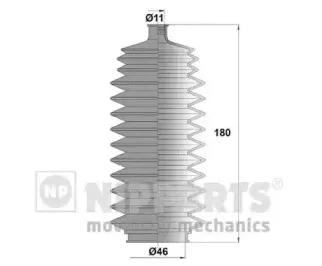 J2841011 NIPPARTS Комплект пылника, рулевое управление J2841011 NIPPARTS Комплект пылника, рулевое управление