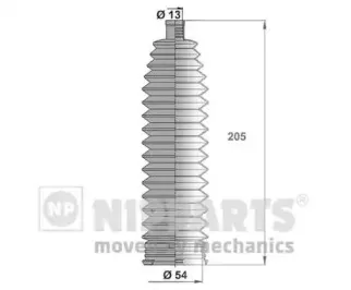 J2841017 NIPPARTS Комплект пылника, рулевое управление J2841017 NIPPARTS Комплект пылника, рулевое управление