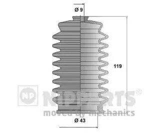 J2842005 NIPPARTS Комплект пылника, рулевое управление J2842005 NIPPARTS Комплект пылника, рулевое управление