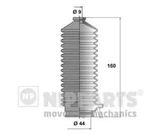 J2842007 NIPPARTS Комплект пылника, рулевое управление J2842007 NIPPARTS Комплект пылника, рулевое управление