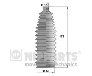 J2842023 NIPPARTS Комплект пылника, рулевое управление J2842023 NIPPARTS Комплект пылника, рулевое управление