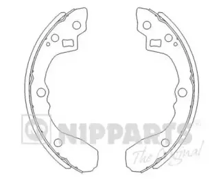 J3500321 NIPPARTS Комплект тормозных колодок J3500321 NIPPARTS Комплект тормозных колодок