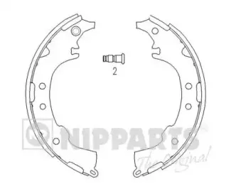 J3502068 NIPPARTS Комплект тормозных колодок J3502068 NIPPARTS Комплект тормозных колодок