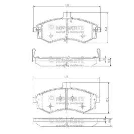 J3600535 NIPPARTS Комплект тормозных колодок, дисковый тормоз J3600535 NIPPARTS Комплект тормозных колодок, дисковый тормоз