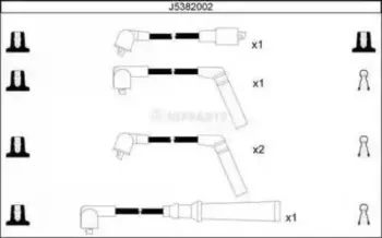 J5382002 NIPPARTS Комплект проводов зажигания J5382002 NIPPARTS Комплект проводов зажигания