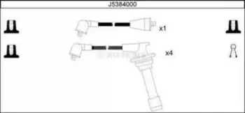 J5384000 NIPPARTS Комплект проводов зажигания J5384000 NIPPARTS Комплект проводов зажигания