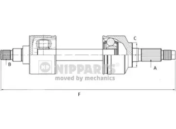 N2810501 NIPPARTS Приводной вал N2810501 NIPPARTS Приводной вал