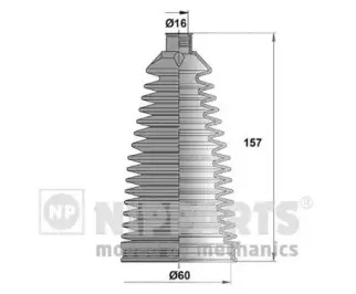 N2842045 NIPPARTS Комплект пылника, рулевое управление N2842045 NIPPARTS Комплект пылника, рулевое управление