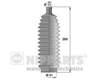 N2845003 NIPPARTS Комплект пылника, рулевое управление N2845003 NIPPARTS Комплект пылника, рулевое управление