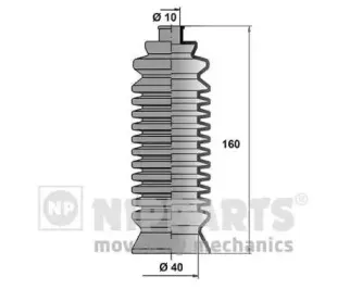 N2847011 NIPPARTS Комплект пылника, рулевое управление N2847011 NIPPARTS Комплект пылника, рулевое управление