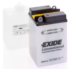 B49-6 EXIDE Стартерная аккумуляторная батарея B49-6 EXIDE Стартерная аккумуляторная батарея