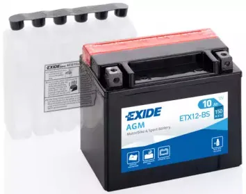 ETX12-BS EXIDE Стартерная аккумуляторная батарея ETX12-BS EXIDE Стартерная аккумуляторная батарея