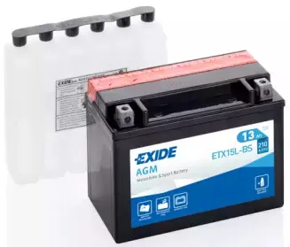 ETX15L-BS EXIDE Стартерная аккумуляторная батарея ETX15L-BS EXIDE Стартерная аккумуляторная батарея