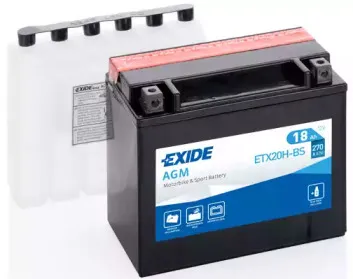 ETX20H-BS EXIDE Стартерная аккумуляторная батарея ETX20H-BS EXIDE Стартерная аккумуляторная батарея