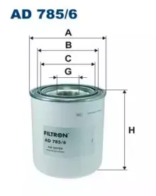 AD7856 FILTRON Осушитель воздуха, пневматическая система AD7856 FILTRON Осушитель воздуха, пневматическая система